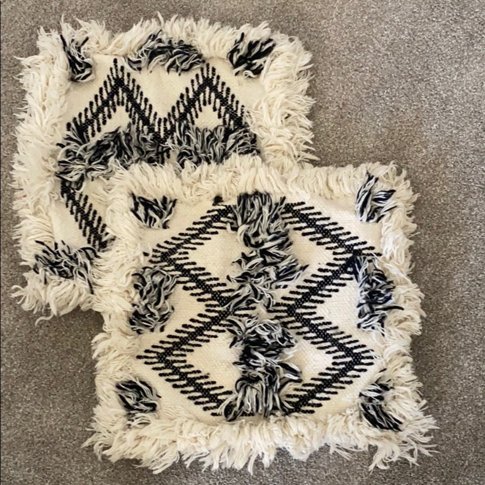 World Market pair of throw pillow covers